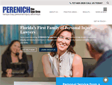 Tablet Screenshot of perenichlaw.com